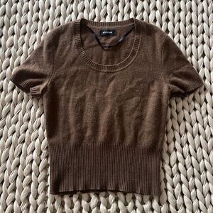 Naadam cashmere short sleeve sweater